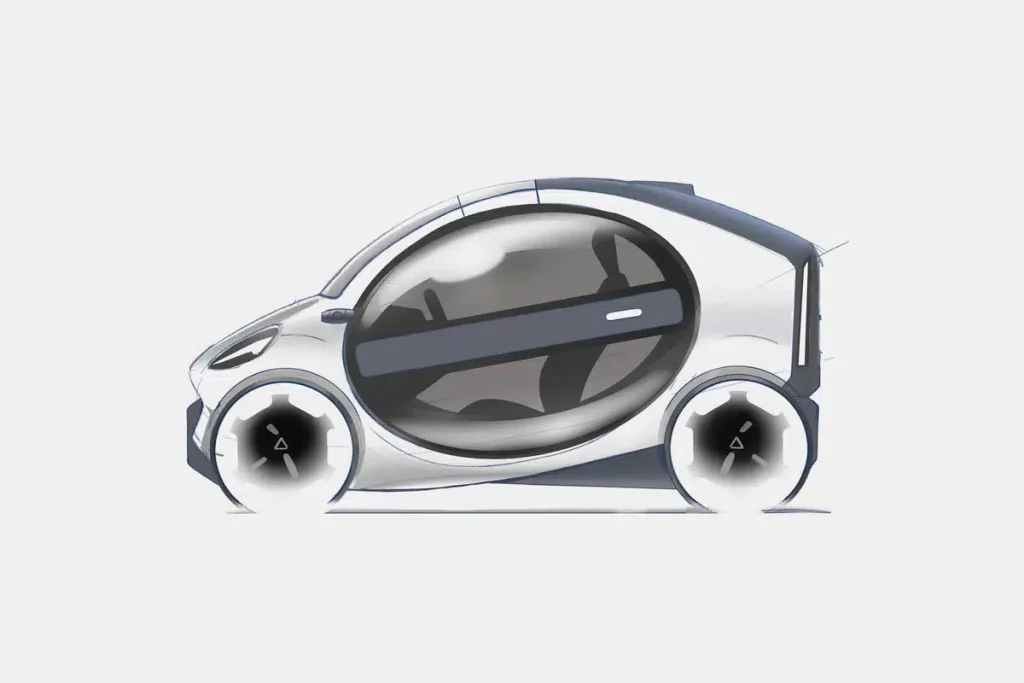 Disruptive innovation electric car design prototype creativity